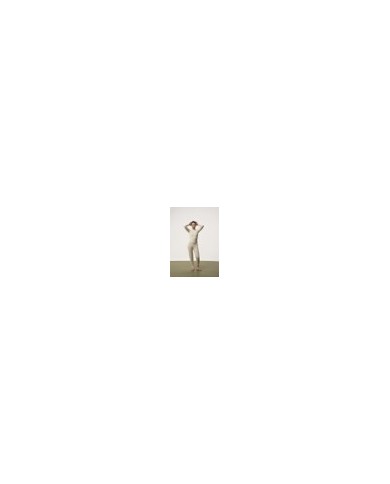MONGOLIAN CASHMERE BEIGE WHOLE GARMENT JUMPSUIT