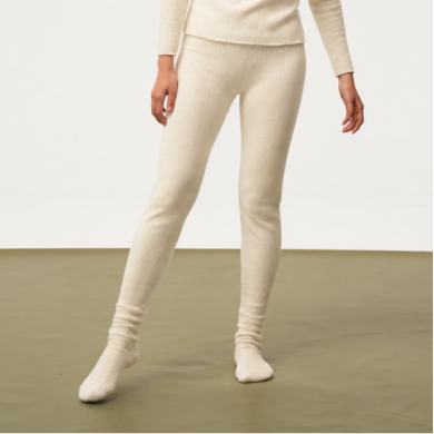 MONGOLIAN CASHMERE - CALZE BIANCHE TG. 36-38