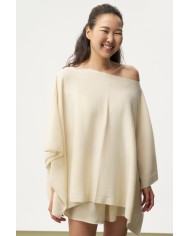 MONGOLIAN CASHMERE  BEIGE PONCHO