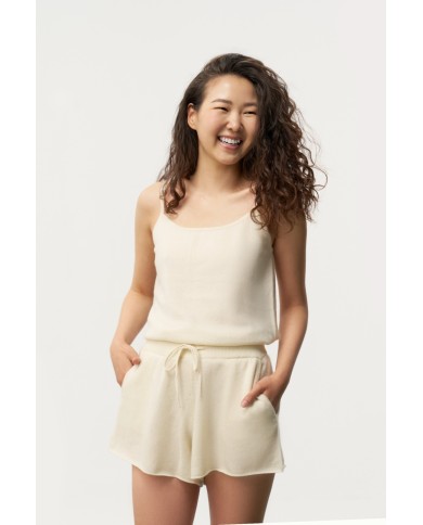 MONGOLIAN CASHMERE WHITE LOUNGE TOP
