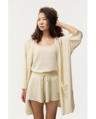 MONGOLIAN CASHMERE WHITE SHORTS