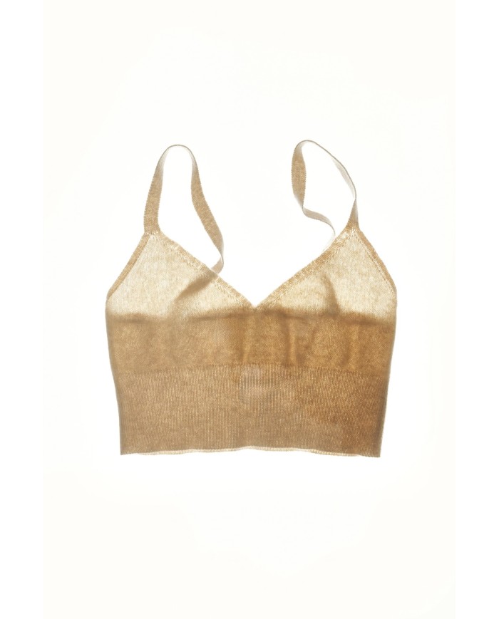 MONGOLIAN CASHMERE BEIGE BRA