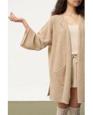 MONGOLIAN CASHMERE  WHITE PONCHO