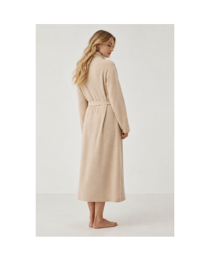 MONGOLIAN CASHMERE BEIGE NIGHTGOWN