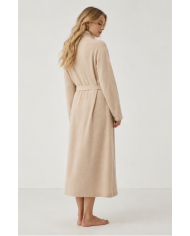 MONGOLIAN CASHMERE BEIGE NIGHTGOWN