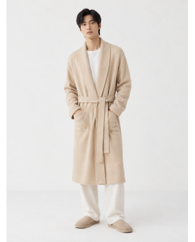 MONGOLIAN CASHMERE BEIGE NIGHTGOWN